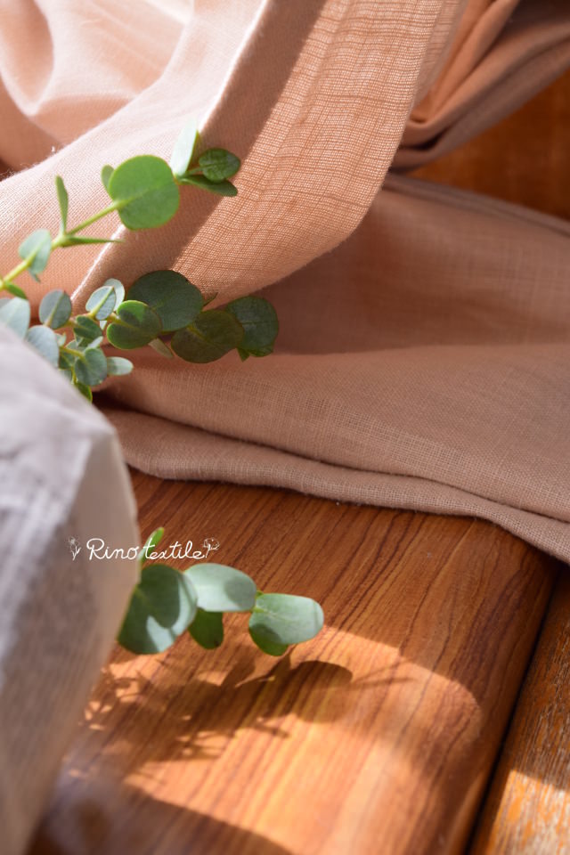 厚地　リネンカーテン　リノ　フルール