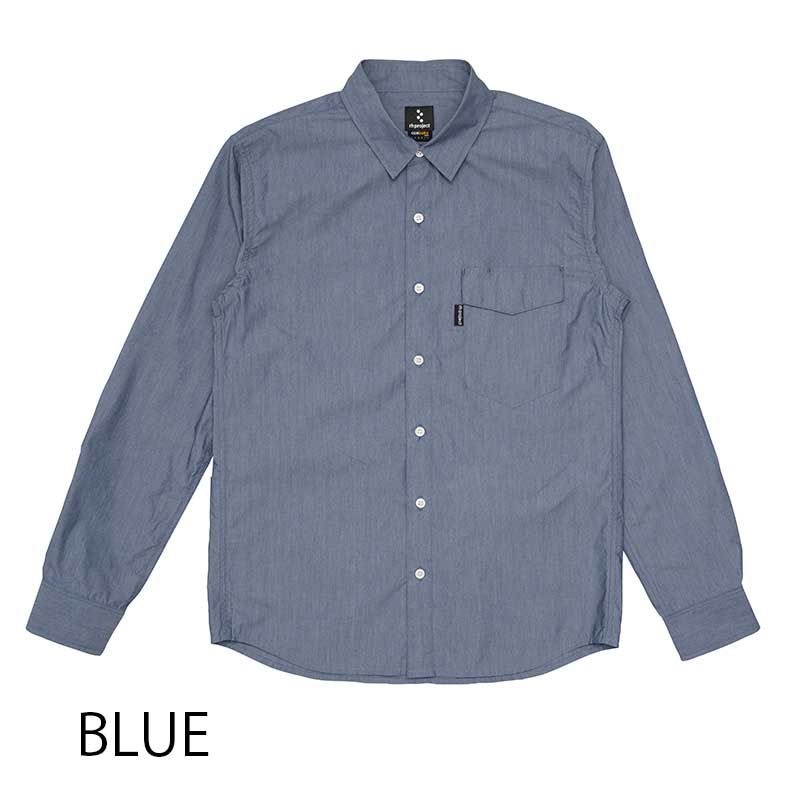 【プロツアラーシャツ】高耐久性 吸汗速乾に優れたトラベルシャツ コーデュラ 背ポケット 長袖 日本製 No2200