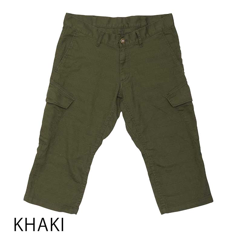 【バニランストレッチショートパンツ】7分丈 通気性 さらさら ストレッチ ナチュラル スマホポケット No.3165 日本製【送料無料】