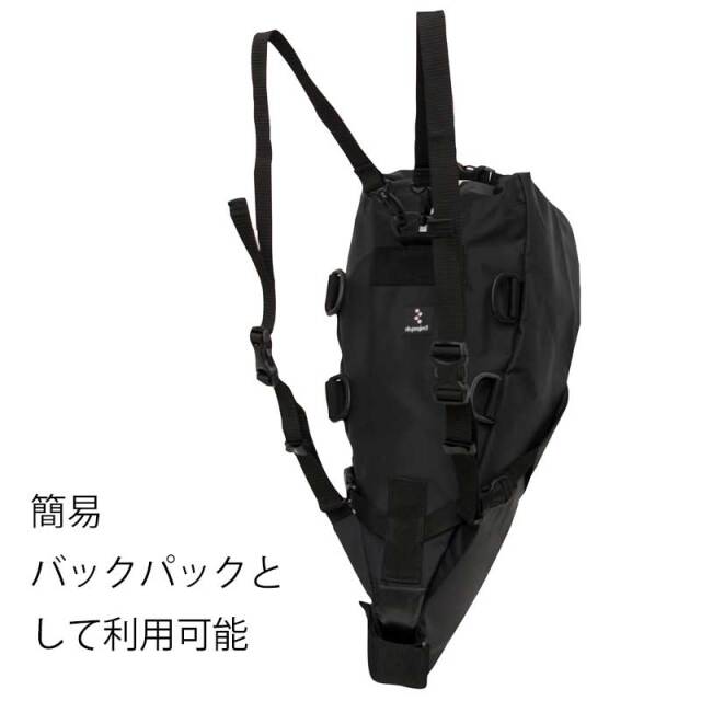 【トラベルサドルバッグ14L】 リュックに変形 バイクパッキング 大型 ロールトップ 取付金具不要 日本製 No.1050