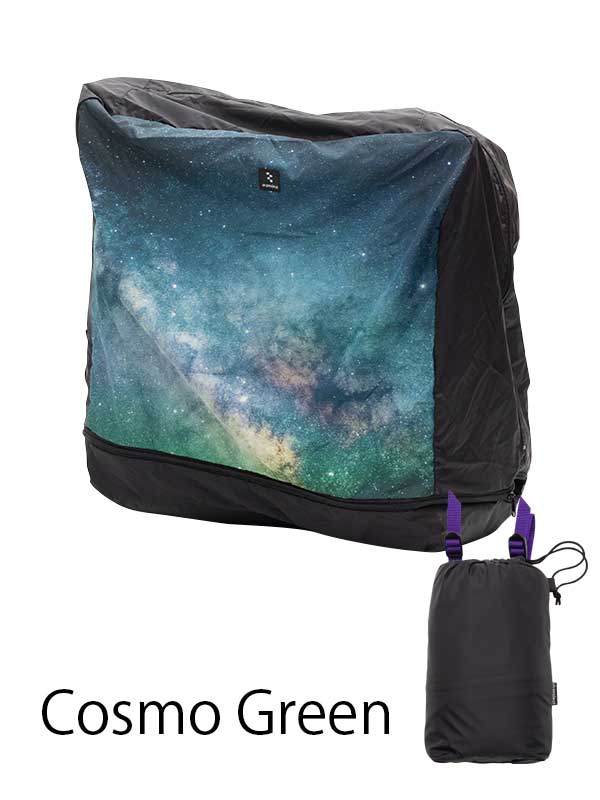 【限定生産】【ブロンプトン輪行バッグプリント】 車体完全収納 底面全開可 プリント サドルバッグ式収納袋 No1057