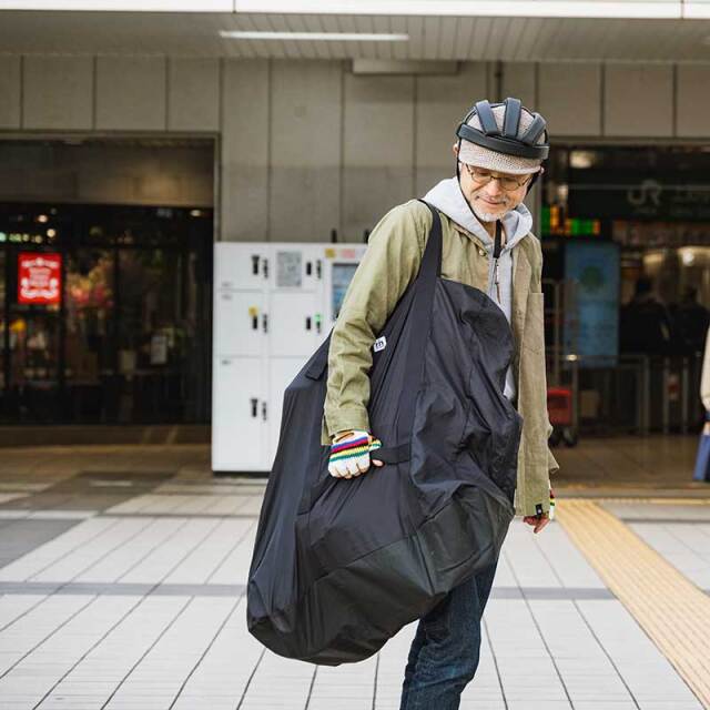 輪行バッグ Kシリーズ　Dahon Kシリーズ Brompton birdy Tyrell IVE ストラップ一体型　素早く輪行　日本製　No.1078