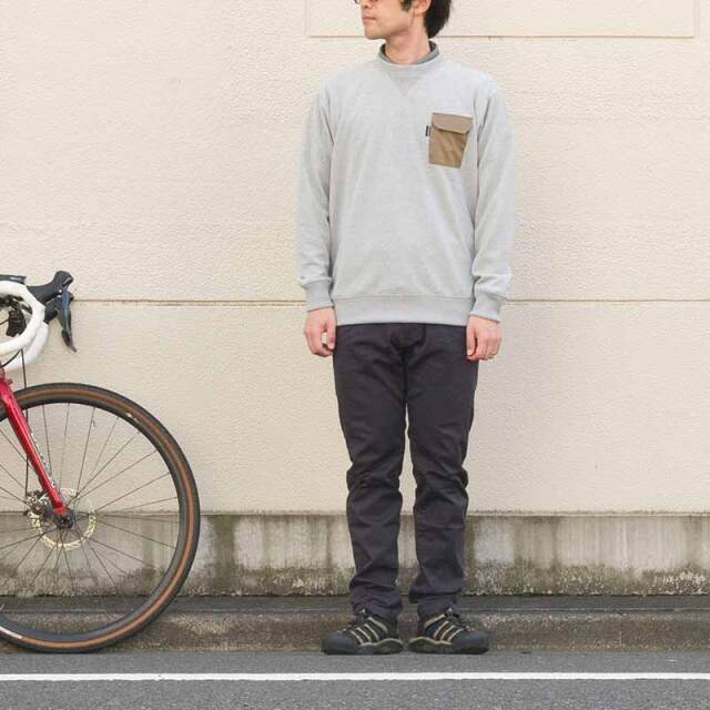 ４ポケットトレーナー スウェットシャツ 背ポケット 吸汗速乾素材 定番アメカジ 日本製 No