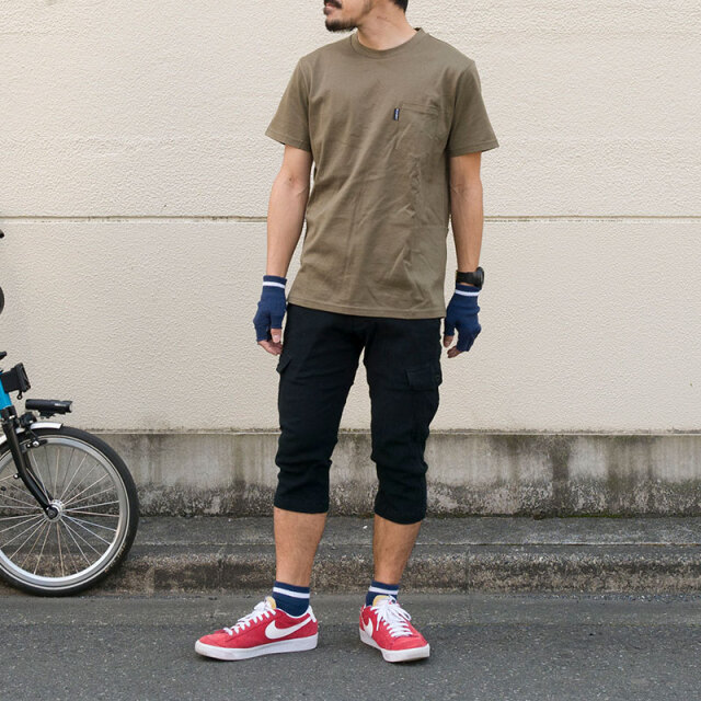 【4ポケットT MULTi EFFECT】Tシャツ 汗染み軽減 UVカット 吸汗速乾 接触冷感 ポケT 胸ポケット 背ポケット 吸汗速乾 日本製 No.2208