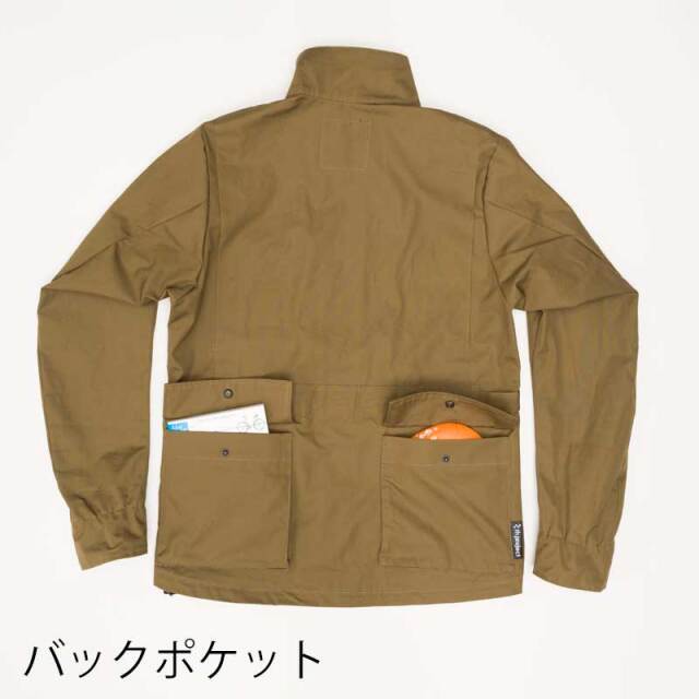 【ワーカーズジャケット】歴史ある耐水素材VENTILE® 大容量ポケット アウトドア トラベル No.2211 日本製