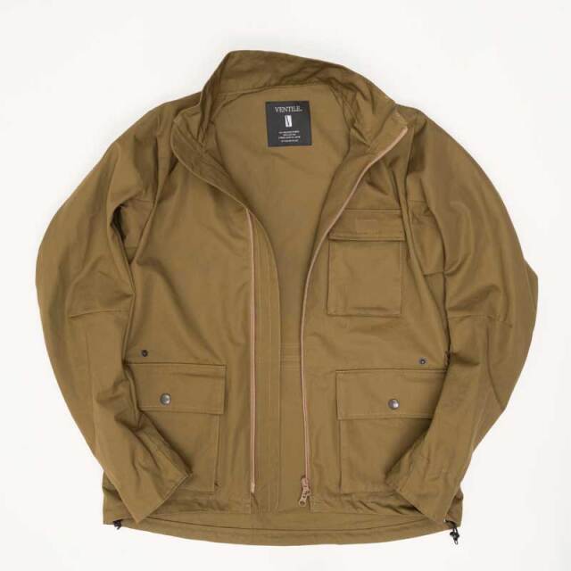 【ワーカーズジャケット】歴史ある耐水素材VENTILE® 大容量ポケット アウトドア トラベル No.2211 日本製