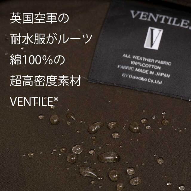 【ワーカーズジャケット】歴史ある耐水素材VENTILE® 大容量ポケット アウトドア トラベル No.2211 日本製
