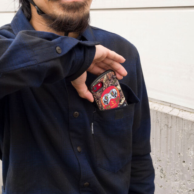 【サイクリストネル チェック】2022版 ネルシャツ タータン 三分割ポケット ツーリング 保温 ミッドレイヤー 自転車 No.2213