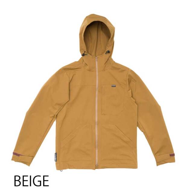 【バイクマンパーカーLight】動きやすい MoveFit(R)ストレッチ はっ水 防風 背ポケット フード付 日本製 No.2214