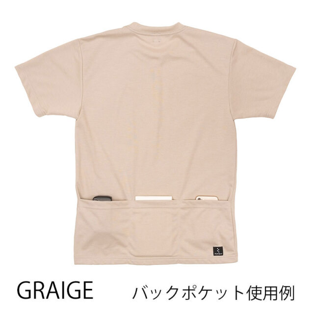 リンプロジェクト ロゴT】バックポケット付き Tシャツ ロゴプリント