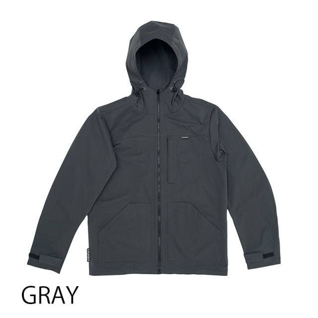 【バイクマンパーカーLight】MoveFit(R) 動きやすくストレッチ はっ水 防風 背ポケット フード付 No.2256