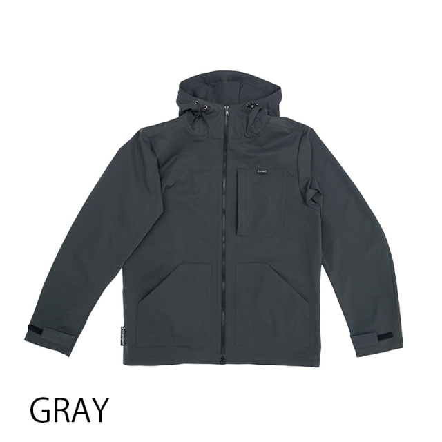 【バイクマンパーカーLight】MoveFit(R) 動きやすくストレッチ はっ水 防風 背ポケット フード付 No.2256