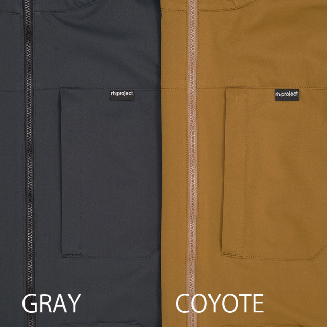 【バイクマンパーカーLight】MoveFit(R) 動きやすくストレッチ はっ水 防風 背ポケット フード付 No.2256