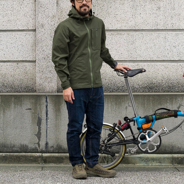 【バイクマンパーカーLight】MoveFit(R) 動きやすくストレッチ はっ水 防風 背ポケット 日本製 No.2256