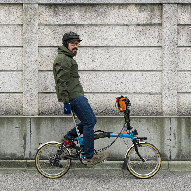 【バイクマンパーカーLight】MoveFit(R) 動きやすくストレッチ はっ水 防風 背ポケット 日本製 No.2256