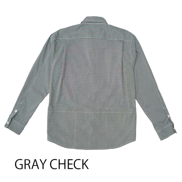 【サンシェードシャツ】DotAir(R) 日光を遮り涼しい 日傘感覚 速乾 通気 長袖 背ポケット 日本製 No2265