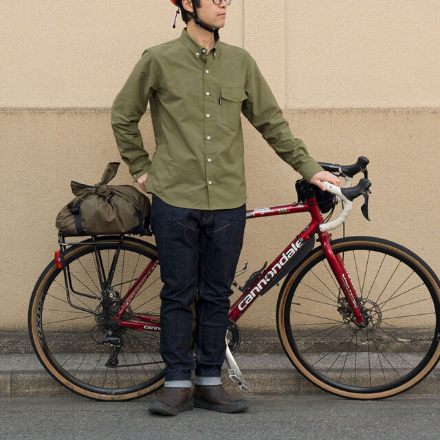 【CORDURA(R) オックスシャツ】肌触りよく頑丈 吸汗速乾  背ポケット 長袖 日本製 No2266