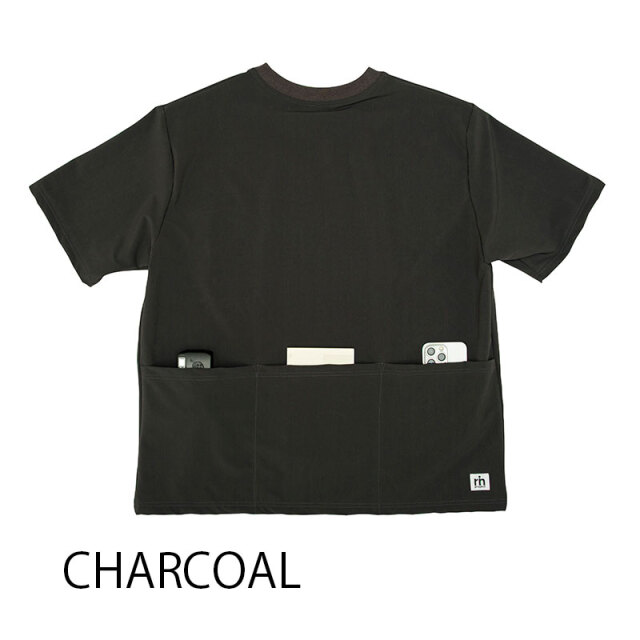 【4ポケットT】ReCONHny(R) Tシャツ UVカット 吸汗速乾 接触冷感 背ポケット 日本製 No.2270