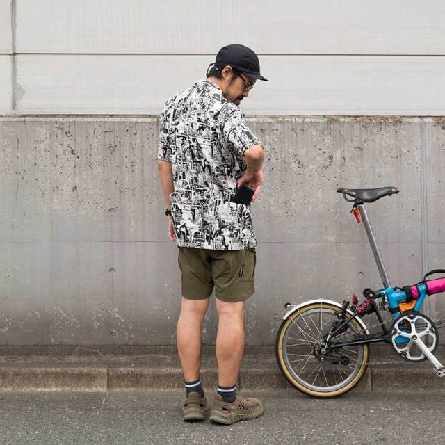 直営限定【サイクリストアロハ ロンドン】背ポケット 開襟シャツ 接触冷感 速乾 日本製 No.2271