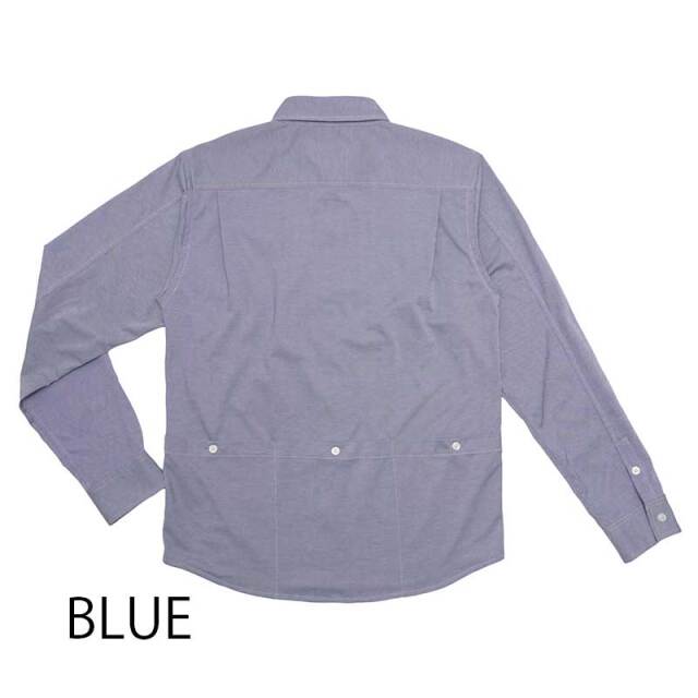 【ノースウェットBIZシャツ ロングスリーブ】長袖 汗染み軽減加工 吸汗速乾 背ポケット 日本製 No.2273