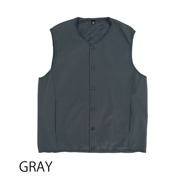 【鬼起毛ベスト】軽く暖かい防風・保温・撥水素材 背ポケット ジレ カジュアル 日本製 No.2274