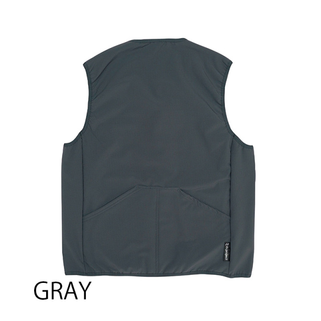 鬼起毛ベスト】軽く暖かい防風・保温・撥水素材 背ポケット ジレ