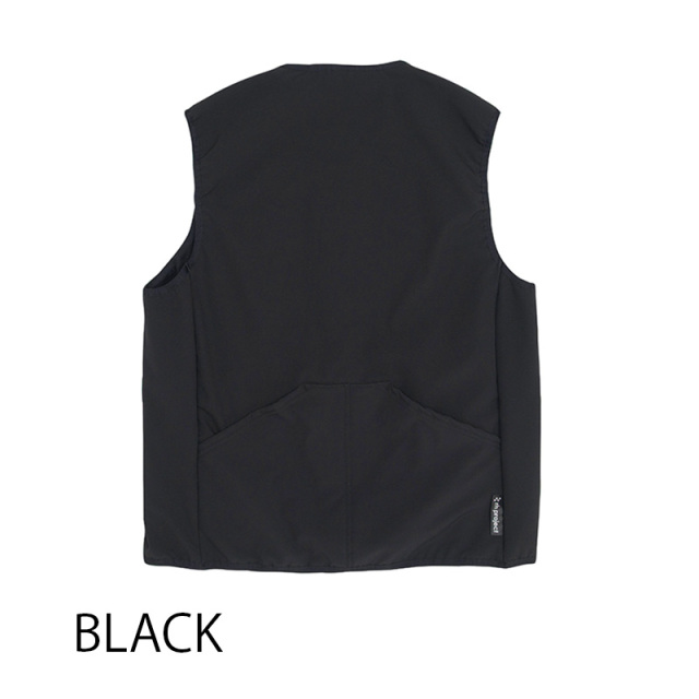 【鬼起毛ベスト】軽く暖かい防風・保温・撥水素材 背ポケット ジレ カジュアル 日本製 No.2274
