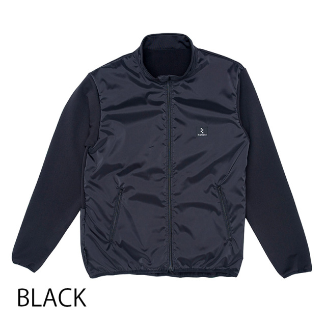 【MOVE ON ジャケット】長袖ジャージ ゆったりフィット 保温・通気・防風 2wayストレッチ 背ポケットNo.2275