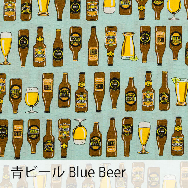 【サイクリストアロハ】BEER バックポケット リップルクロス 開襟 日本製 No.2279