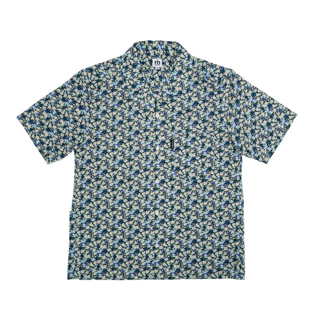 【サイクリストアロハ】リバティプリント KATIE'S 1934年アーカイブ 背ポケット 開襟 日本製 No.2282