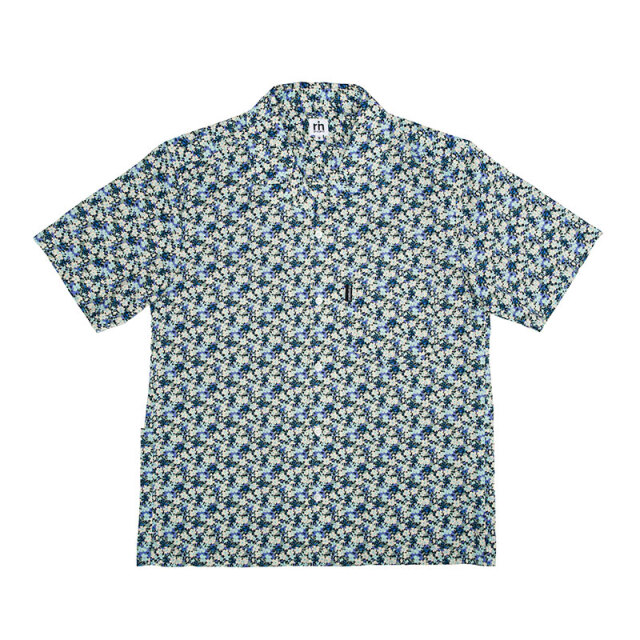 【サイクリストアロハ】リバティプリント KATIE'S 1934年アーカイブ 背ポケット 開襟 日本製 No.2282