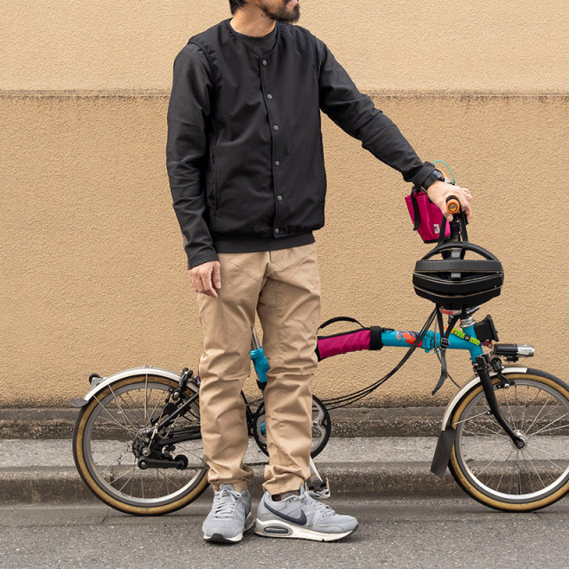 【サイクルロングパンツ】チノストレッチ素材 立体縫製 ベンチレーション サドルパッチ カジュアル 通勤 No.3101