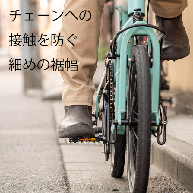 【サイクルロングパンツ】チノストレッチ素材 立体縫製 ベンチレーション サドルパッチ カジュアル 通勤 No.3101