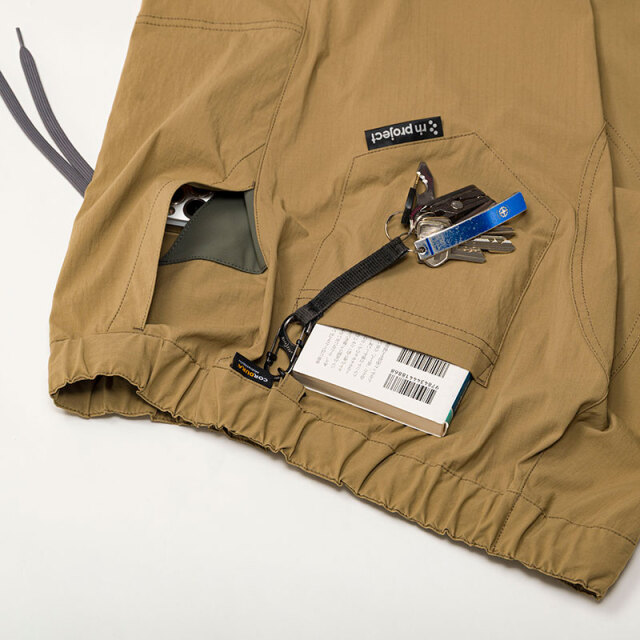 BIKE and PANTS 】CORDURA 耐摩耗 ドライ素材 5分丈 スマホ落下防止