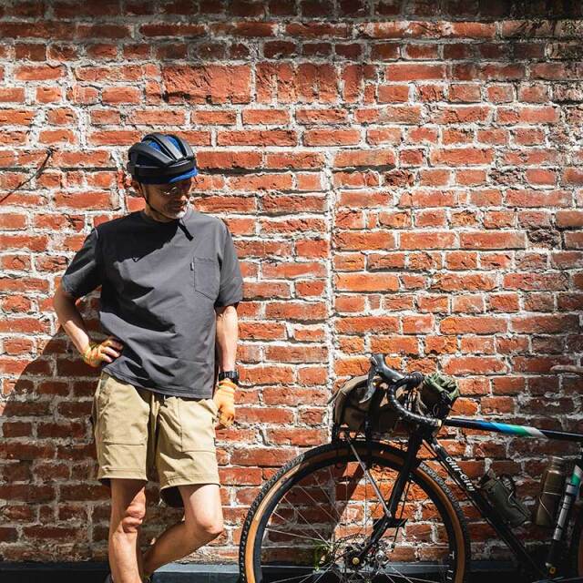 BIKE and PANTS 】CORDURA 耐摩耗 ドライ素材 5分丈 スマホ落下防止