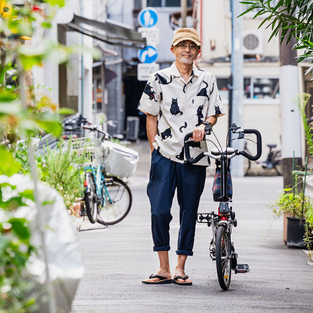 【BIKE and PANTS LONG】日傘のように涼しい サラッと風が抜けるCOOLMAX シアサッカー No.3219 日本製