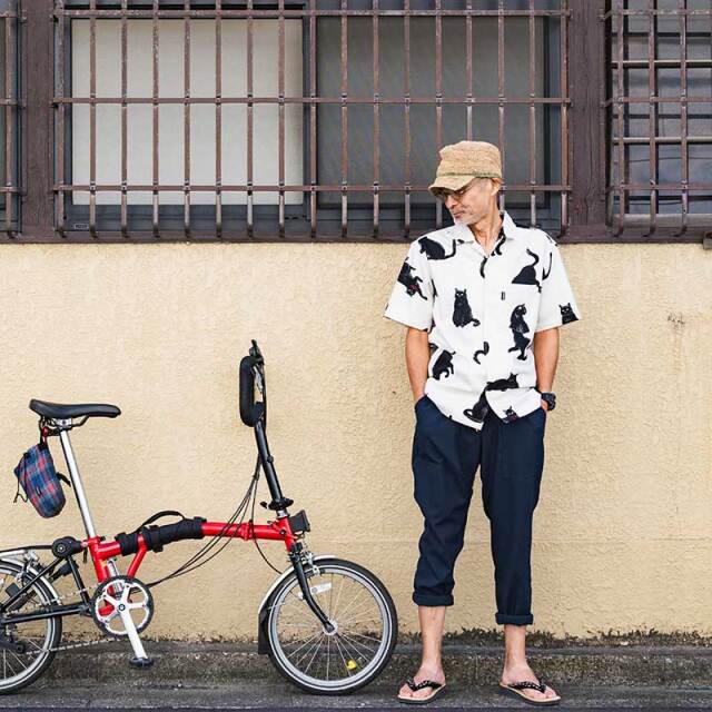 【BIKE and PANTS LONG】日傘のように涼しい サラッと風が抜けるCOOLMAX シアサッカー No.3219 日本製