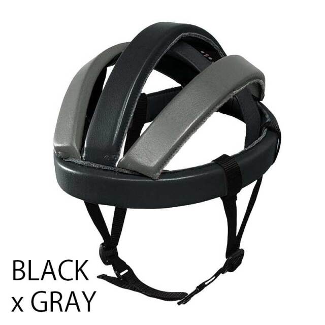 【カスク　レザー】本革　東京産　頭部プロテクター　折り畳み可能　火野正平愛用モデル　No.4002