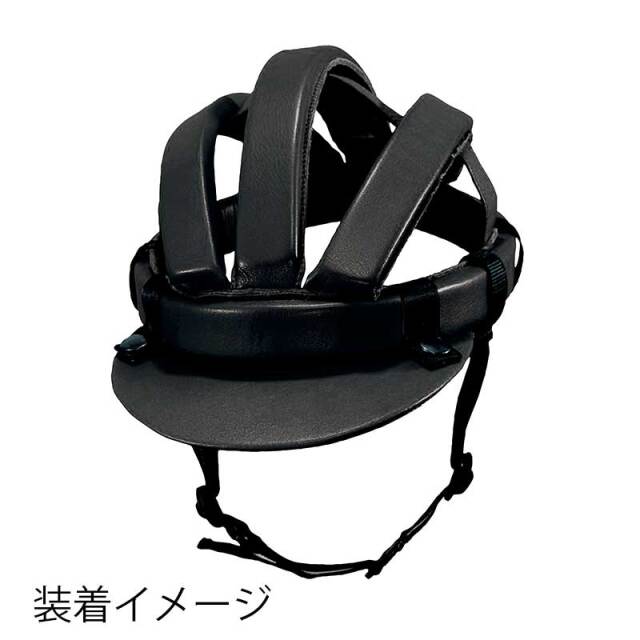 【カスク用バイザー】ツバ 牛革製 スナップボタンで着脱可 No.4009