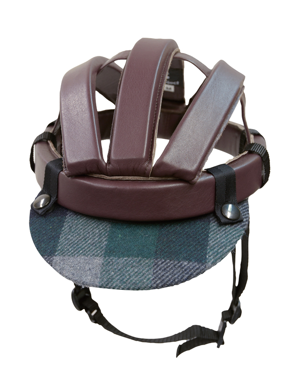 カスク用バイザー ツバ ツイード スナップボタンで着脱可 No.4013