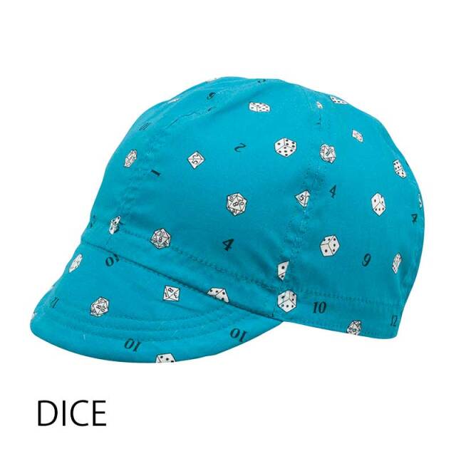 プリントサイクルキャップ リンプロジェクト カスクやヘルメットの下に 雨や日光から目