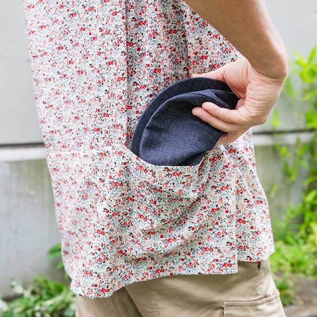 【ハンチング コットンヘンプ】生成り インディゴ 7.25oz ナチュラルな綿麻素材 日本製 No.4559