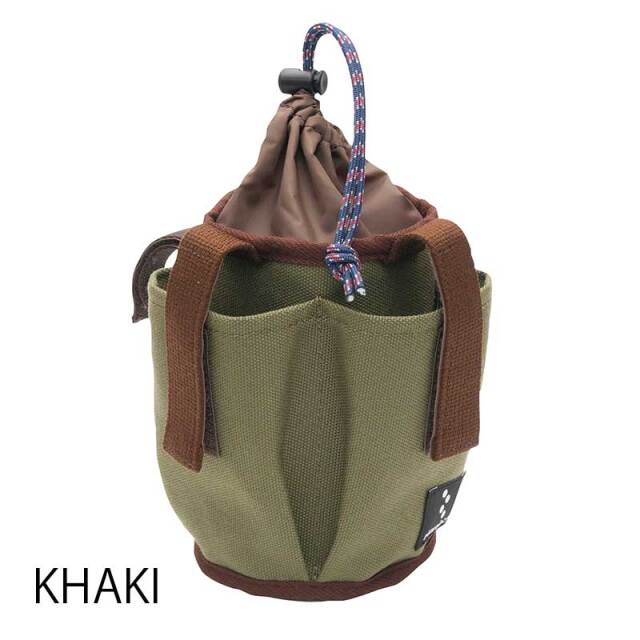 【マルチボトルホルダーキャンバス】ハンドル固定 スマホポケット付き 500mlペットボトル対応 ベルクロ着脱 No.5100 日本製