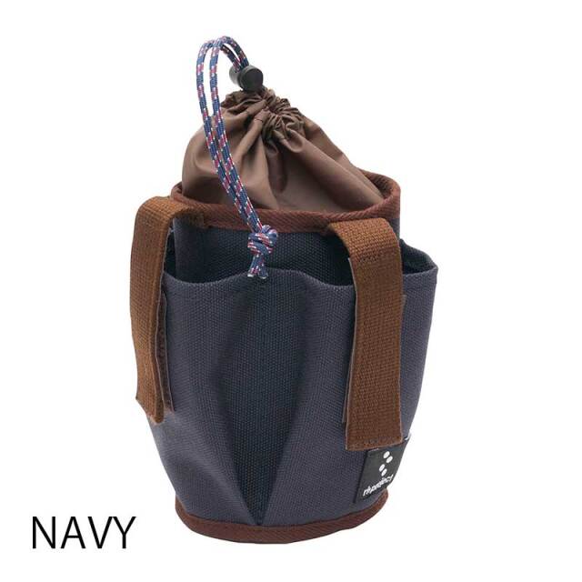 【マルチボトルホルダーキャンバス】ハンドル固定 スマホポケット付き 500mlペットボトル対応 ベルクロ着脱 No.5100 日本製