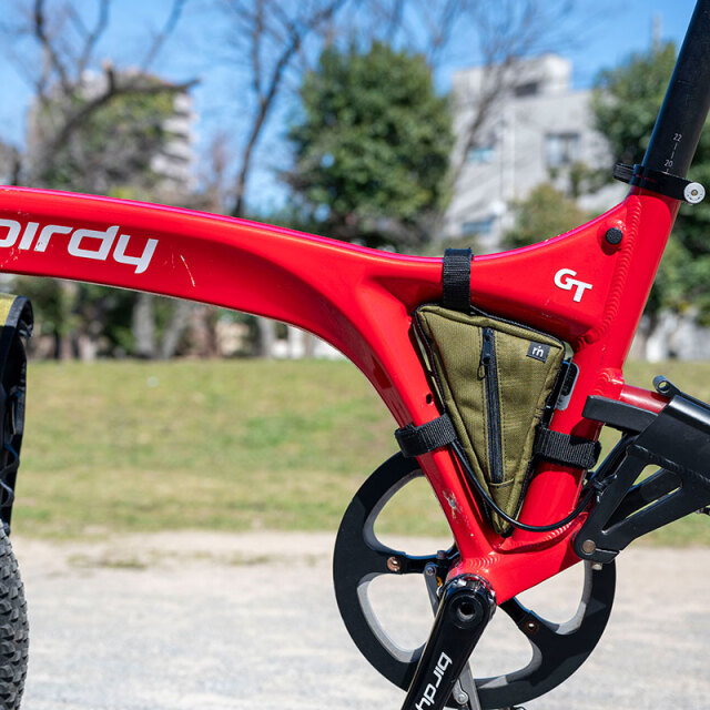 【サンカクバッグ】フレームバッグ 小物入れ birdyなどに 日本製 No.5124