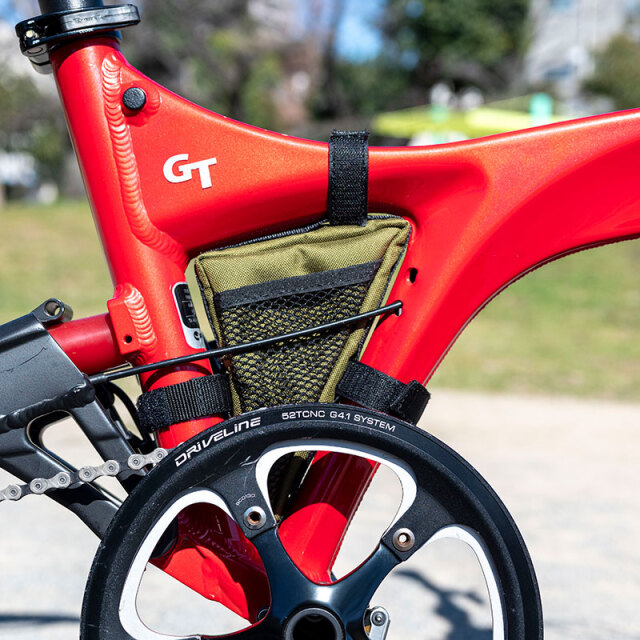 【サンカクバッグ】フレームバッグ 小物入れ birdyなどに 日本製 No.5124