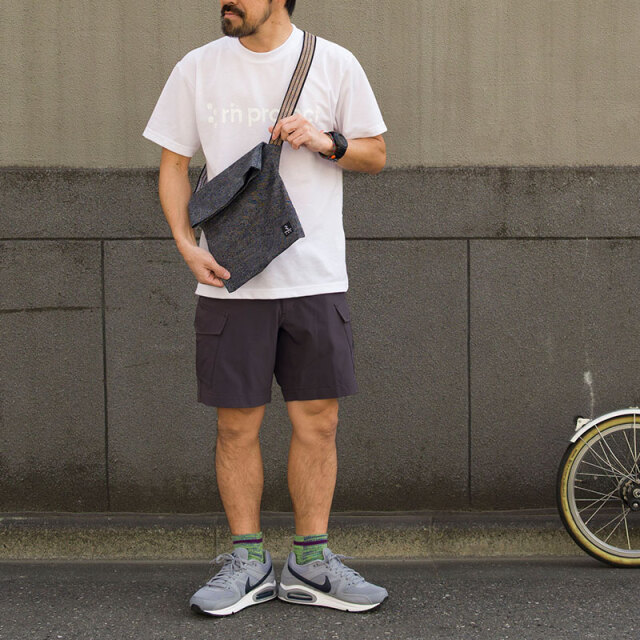 MAIDOサコッシュ小】柄物 前掛け紐 ショルダーバッグ A4サイズ 日本製