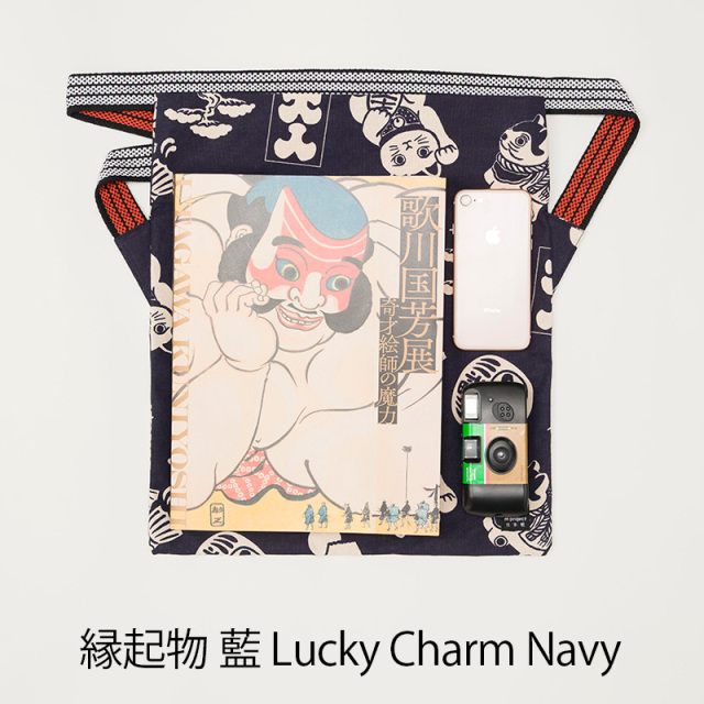 MAIDOサコッシュ大】柄物 前掛け紐 ショルダーバッグ B4サイズ 日本製