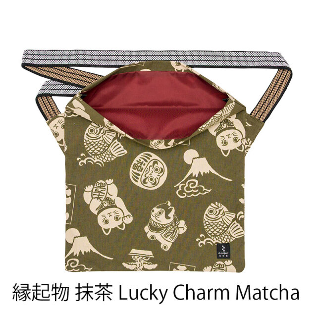 MAIDOサコッシュ大】柄物 前掛け紐 ショルダーバッグ B4サイズ 日本製