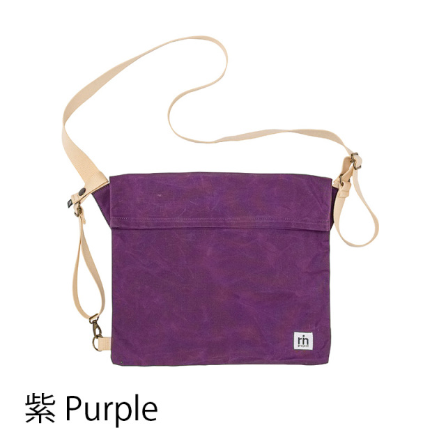 MAIDOサコッシュ】ショルダーバッグ パラフィンコットン素材